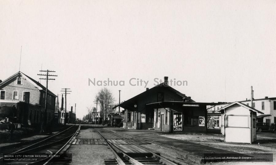Postcard: Boston & Maine Railroad Station - Nashua, N.H.